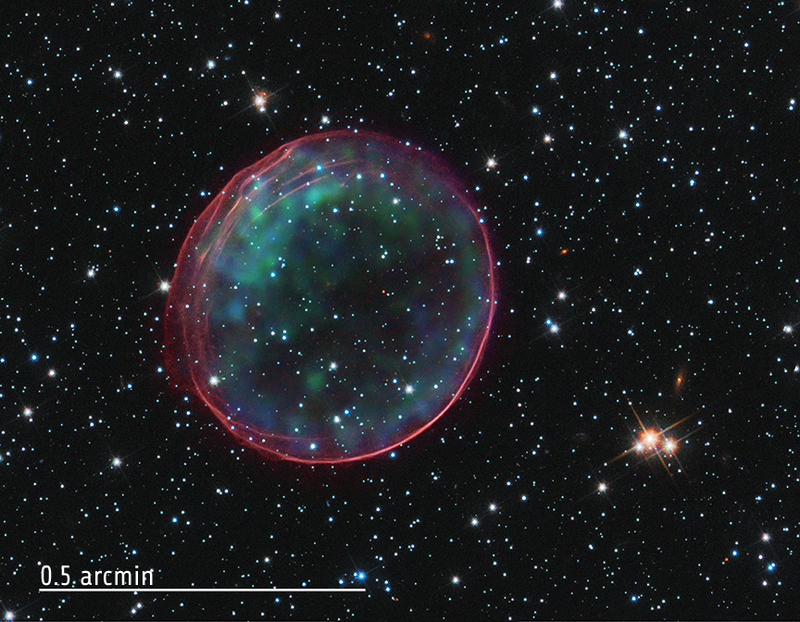 Illustration for article titled This Supernova Remnant Is a Festive Holiday Bauble